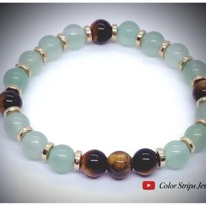 Green Aventurine & Tiger's Eye 'Optimism'